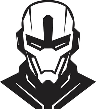 Cybernetic Visionary Futuristic Face Circuitry Conductor Cybernetic Head vector