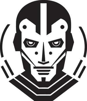 Circuitry Conductor Cybernetic Electronic Avatar Futuristic Robot vector