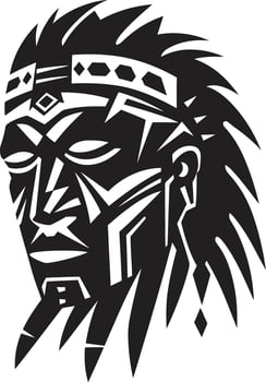 Tropical Legacy Black Tribal Woman Symbol Tribal Harmony Hawaii Tribal Woman Element vector