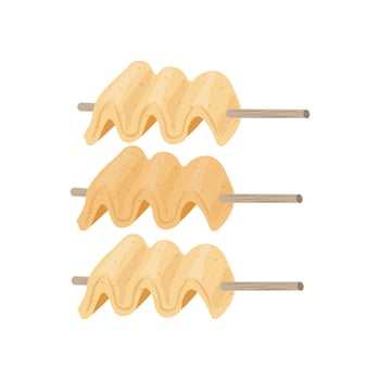 Illustration logo Clip art Korean fish cake skewer Odeng vector