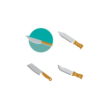 knife icon template vector