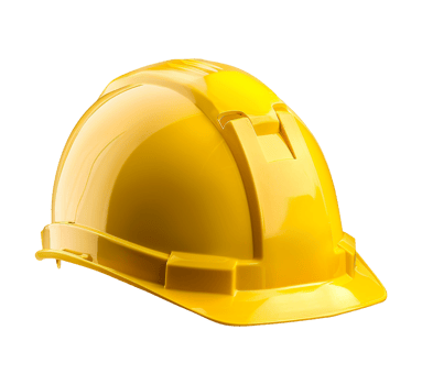 Worker yellow hard hat helmet isolated png