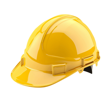 Worker yellow hard hat helmet isolated png
