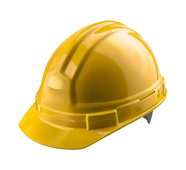Worker yellow hard hat helmet isolated png