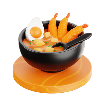 Japanese Food 3D Icon png