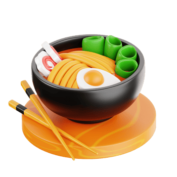 Japanese Food 3D Icon png