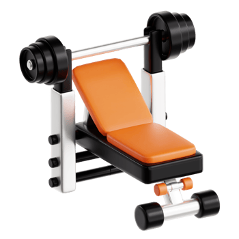 Gym and Fitness 3D Icon png