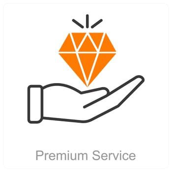 Premium Service and elite icon concept vector