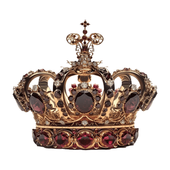 Crown jewellery isolated on transparent background png