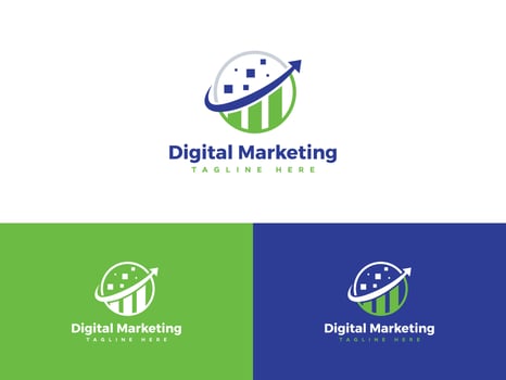 Digital Marketing Logo Design vector