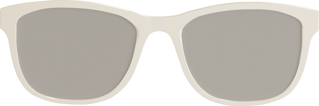 white eyeglasses front view png