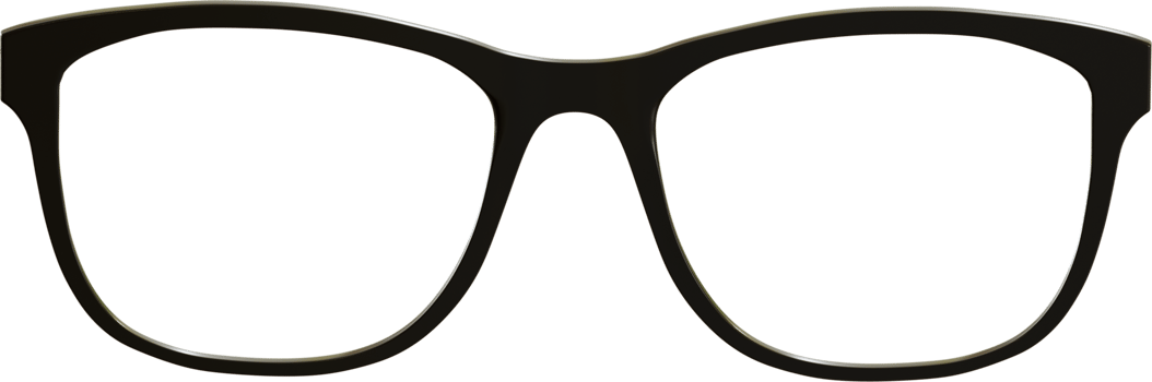 black eyeglasses frame png