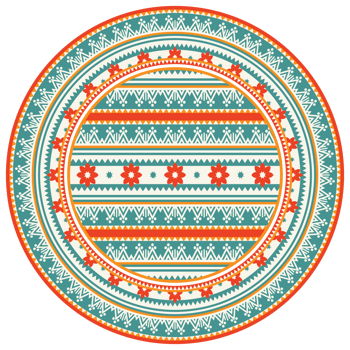 Ethnic mandala. Mandala floral ornamental circular pattern. Ethnic seamless round pattern. Vintage tribal ornament. Classic antique luxury element. Decorative for textile, fabric, rug, tattoo. png