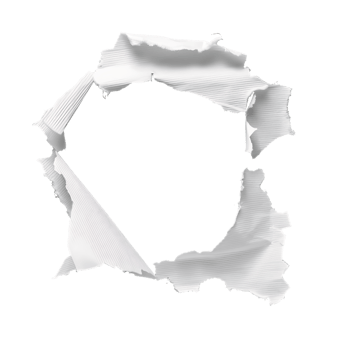 Hole in White Paper Transparency Perfected png