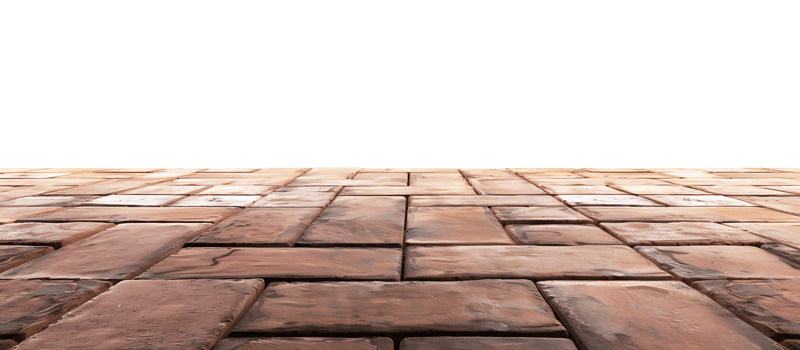 Clay Tiles Floor with Clipped Transparency png