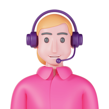 woman cartoon call center 3d png