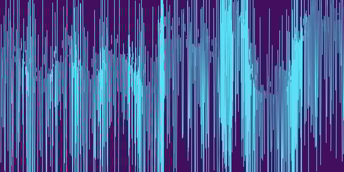 Voice digital waveform, sound wave abstract background. vector