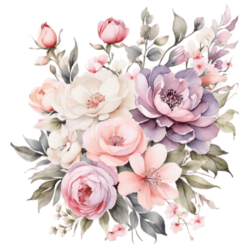 Watercolor Floral Flower Design, Watercolor Flower Arrangements Floral, Watercolor Flower Design, Flower Sublimation Floral Clipart, Clipart, Wedding Decoration png