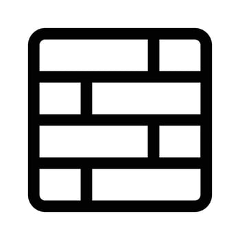 Modern icon of security wall in editable design style vector