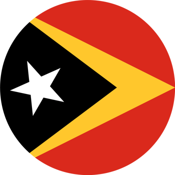 Timor Leste flag button png