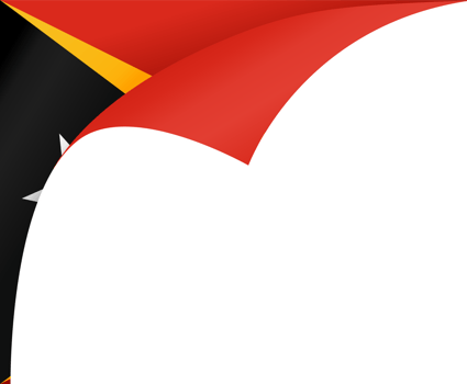 Timor Leste flag wave png