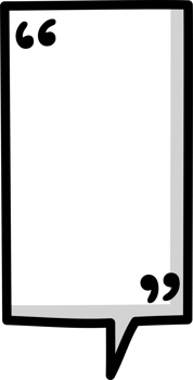 Black and white color speech bubble balloon with quotation marks, icon sticker memo keyword planner text box banner png