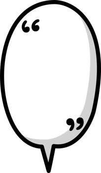 Black and white color speech bubble balloon with quotation marks, icon sticker memo keyword planner text box banner png