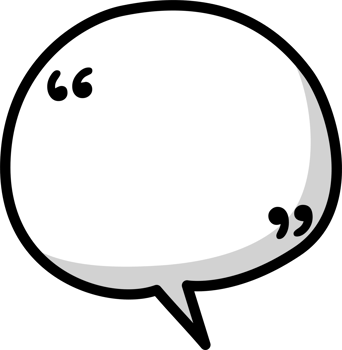 Black and white color speech bubble balloon with quotation marks, icon sticker memo keyword planner text box banner png