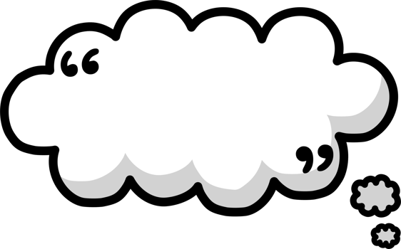 Black and white color speech bubble balloon with quotation marks, icon sticker memo keyword planner text box banner png
