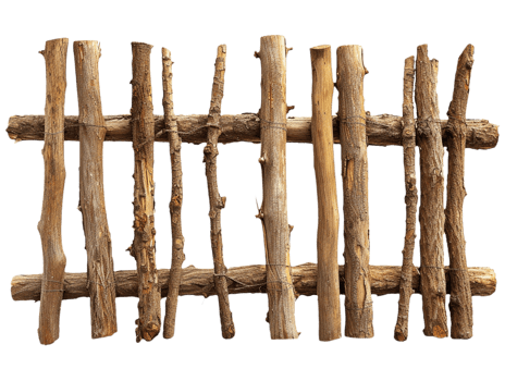 Old wooden fence png