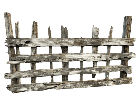 Old wooden fence png