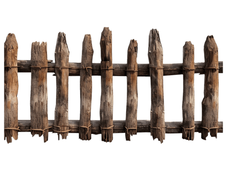 Old wooden fence png