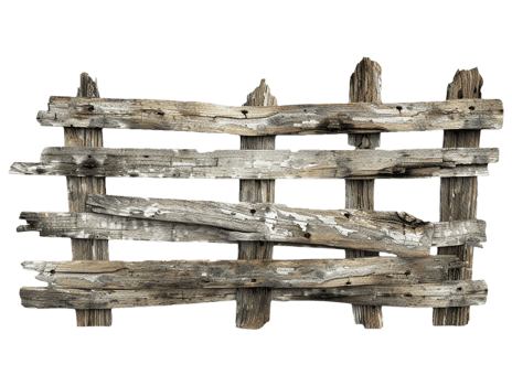 Old wooden fence png