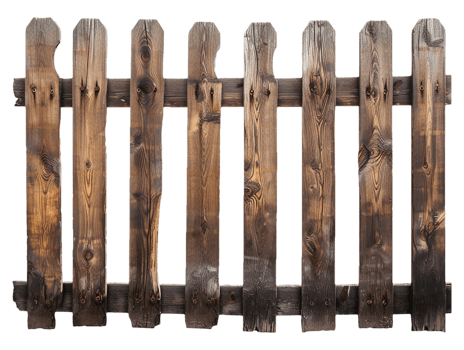 Old wooden fence png