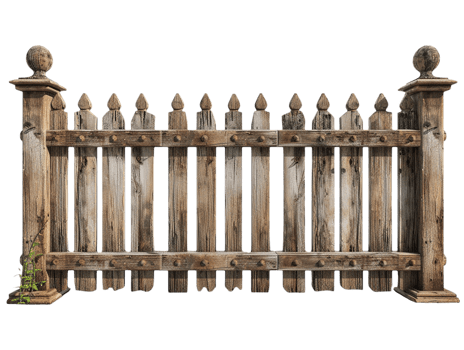 Old wooden fence png