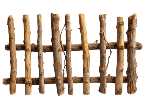 Old wooden fence png