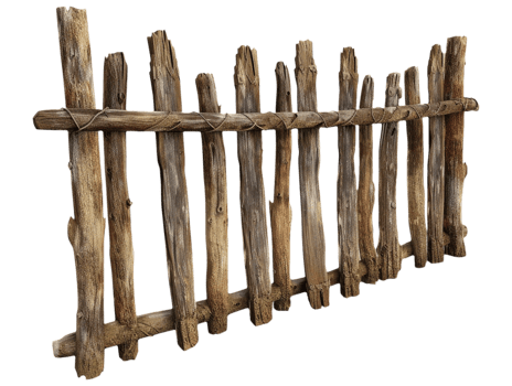 Old wooden fence png