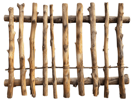 Old wooden fence png