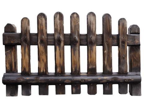 Old wooden fence png