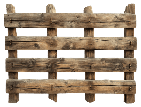 Old wooden fence png
