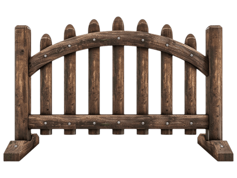 Old wooden fence png