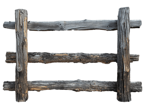 Old wooden fence png