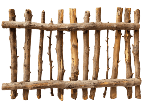 Old wooden fence png
