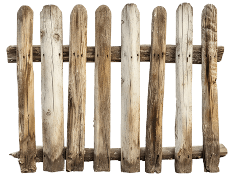 Old wooden fence png