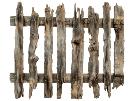 Old wooden fence png