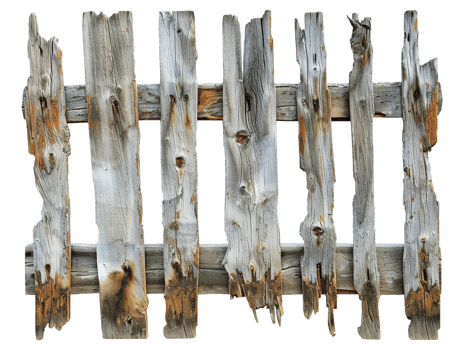 Old wooden fence png