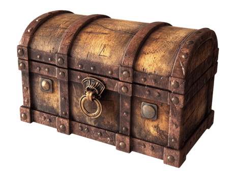 Old treasure chest png