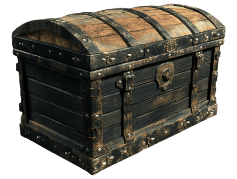 Old treasure chest png