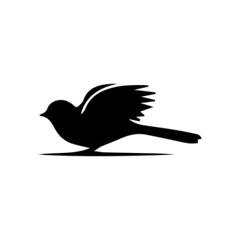 bird icon. animal sign tattoo design. vector