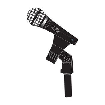 Microphone icon design vector
